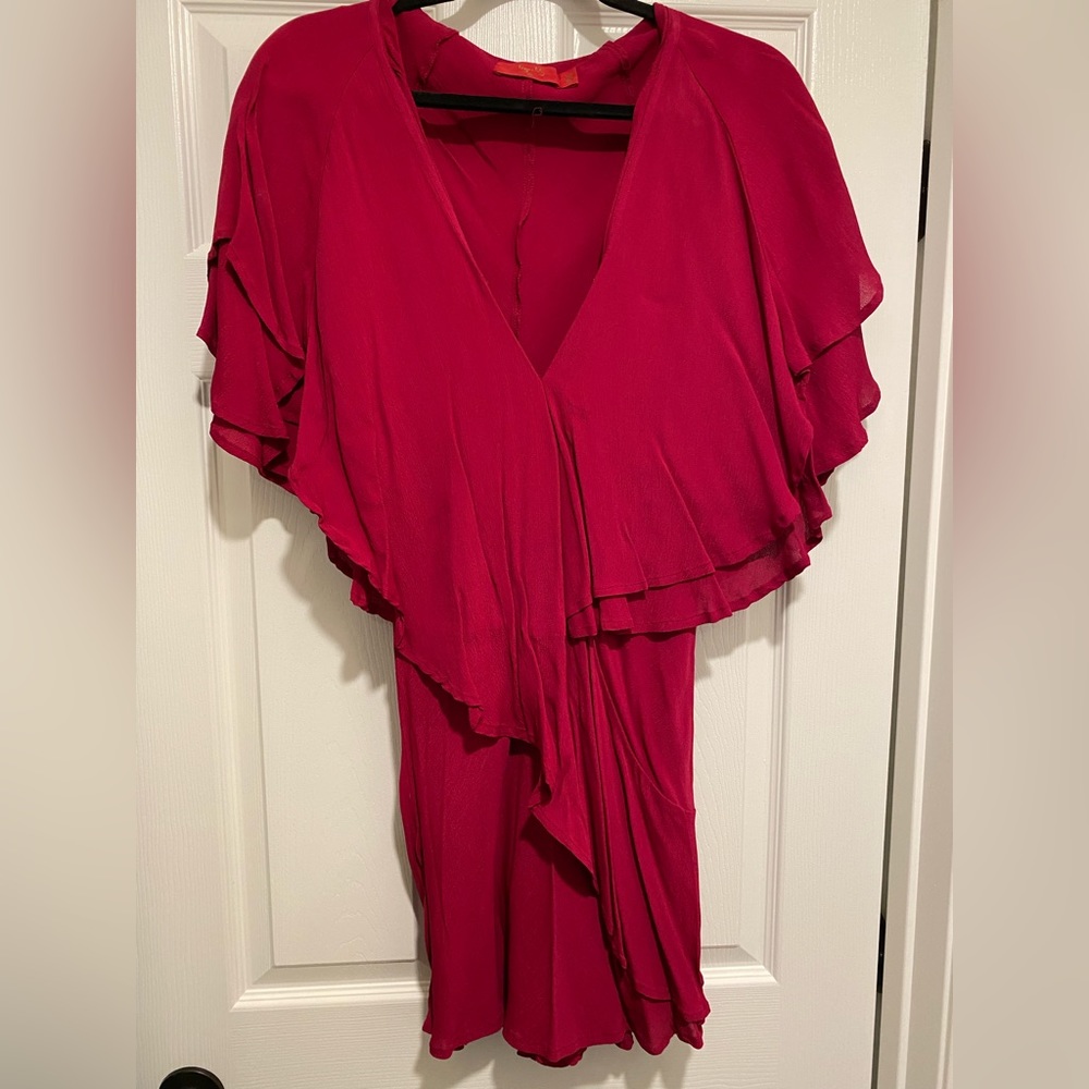 Berry mini dress